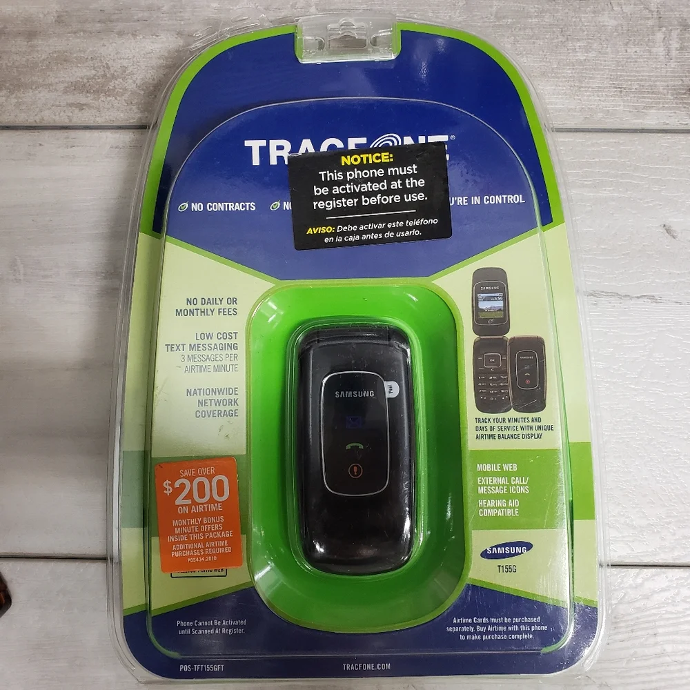 Samsung T155G Tracfone Prepaid Phone Factory Sealed
